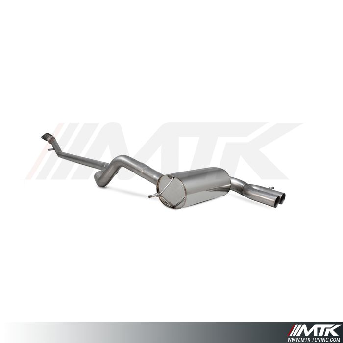 Catback avec tube intermediaire Renault Megane RS280 GPF/ RS300 Trophy